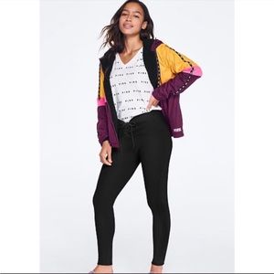 NWT PINK Cozy High Waist Legging Black XS